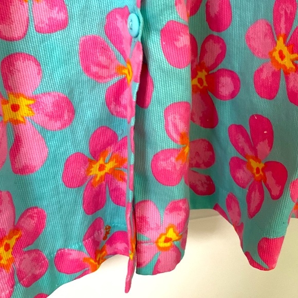 Vintage 90’s Ken Done Floral Print Tank Dress. Girl’s Size 12 - Picture 6 of 8